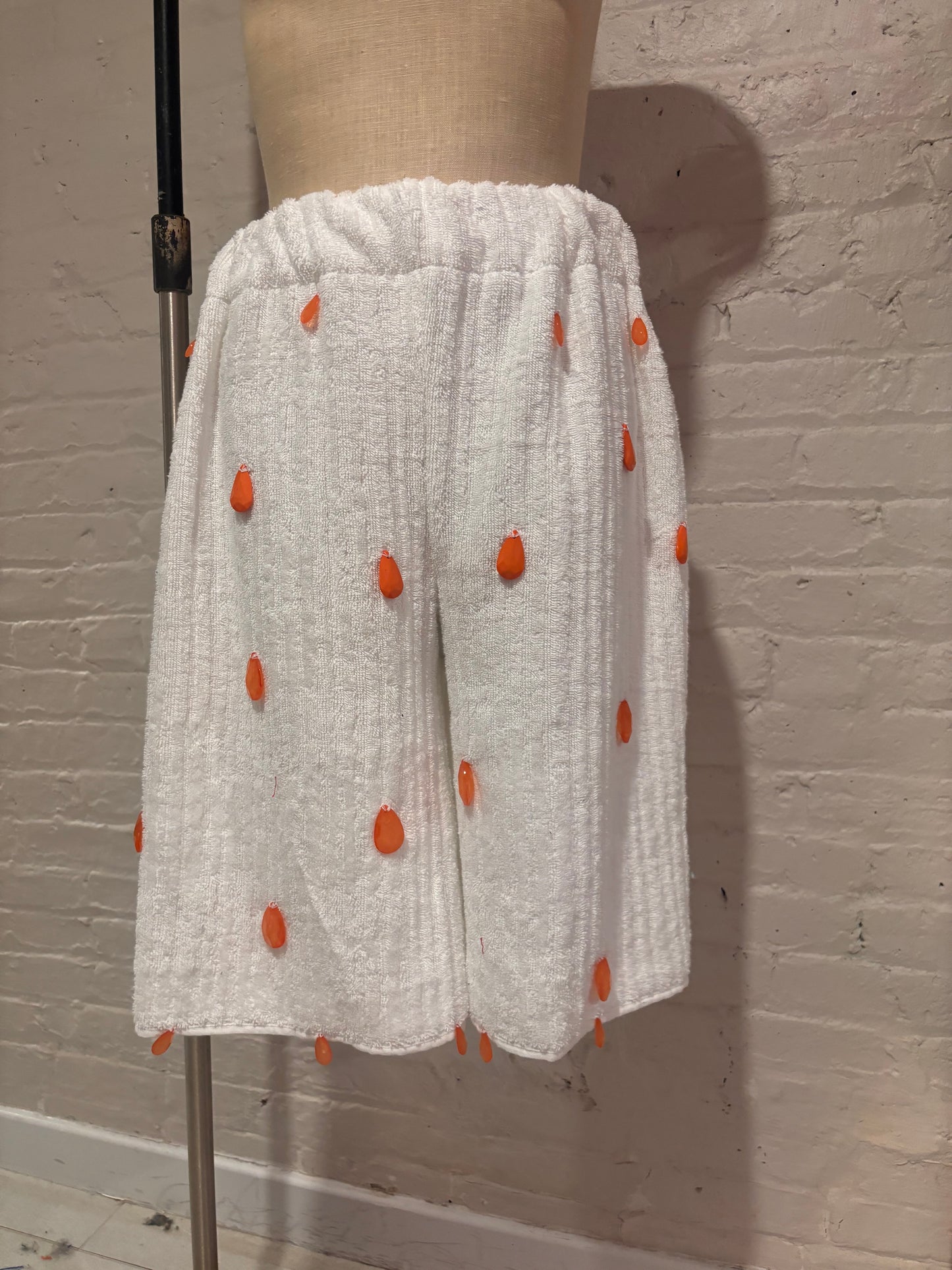 Orange Jewel Towel shorts