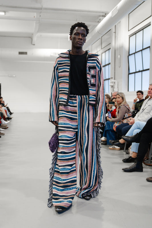 Striped Jacket & Pants Set