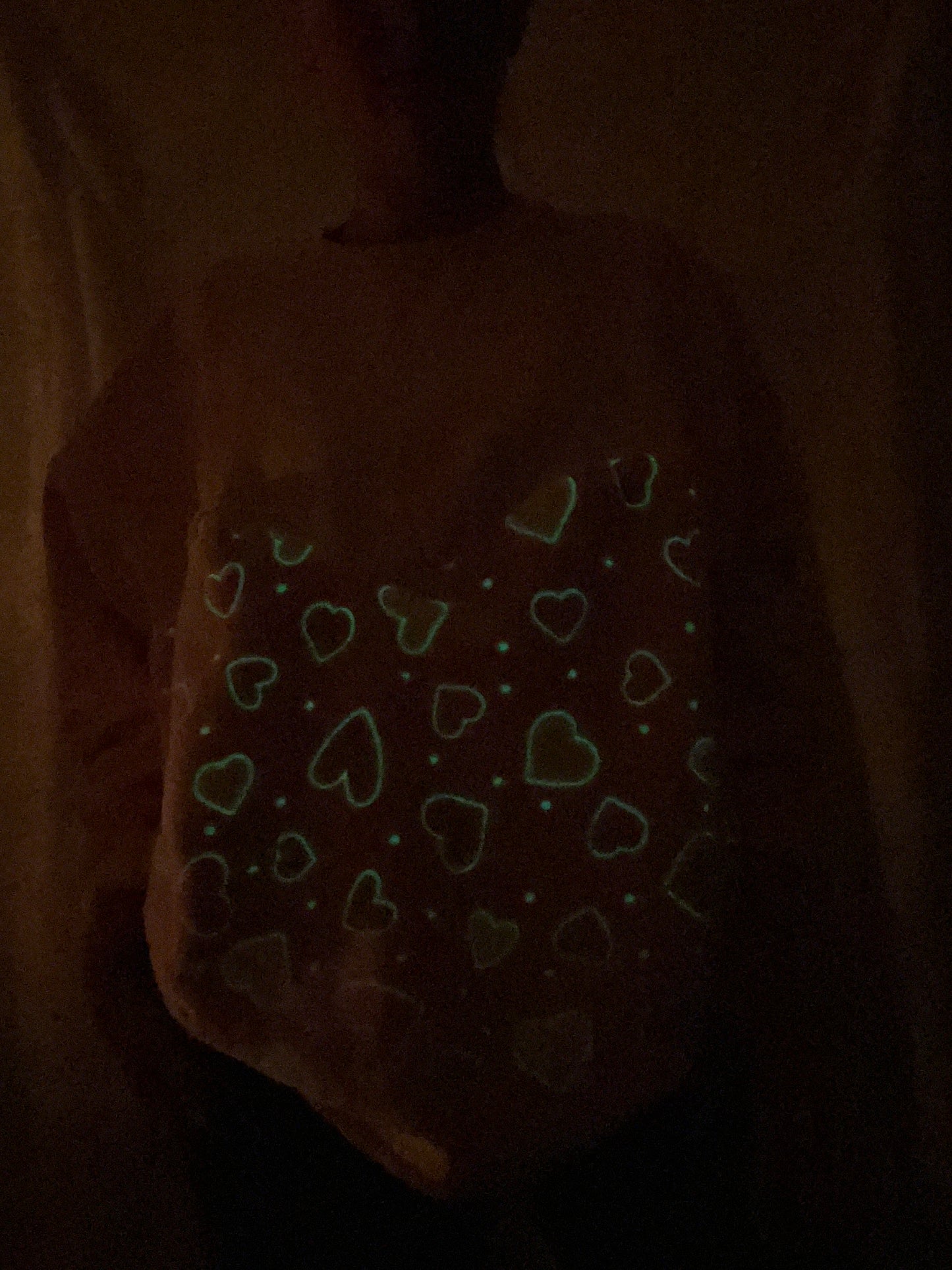 Glow in the dark Pink crewneck💖