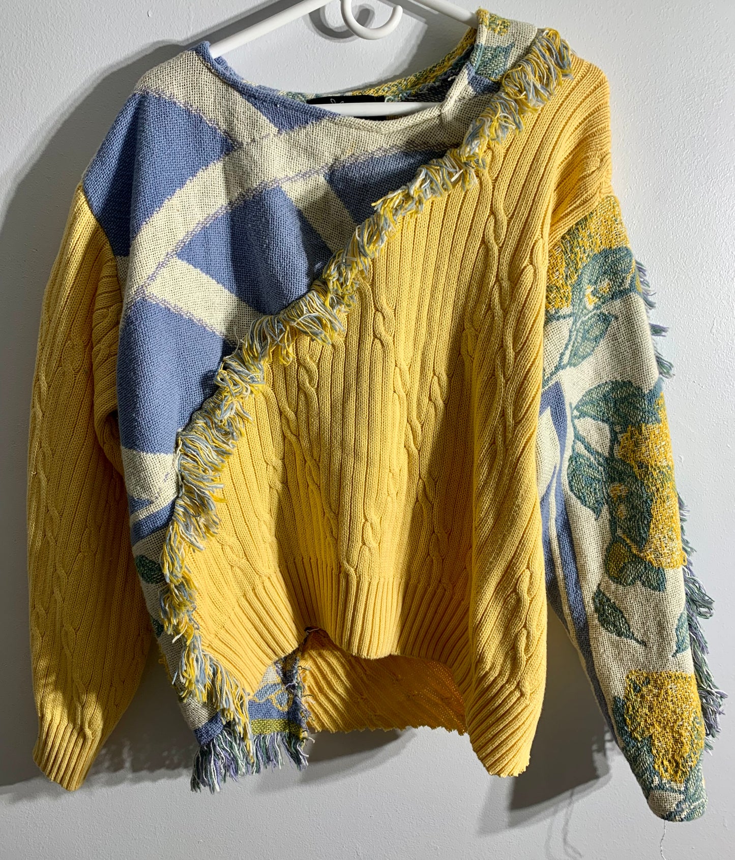 Yellow Lemon Blanket Sweater