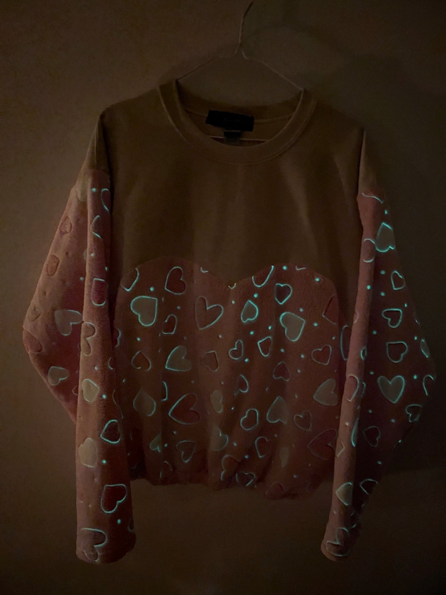 Glow in the dark Tan crewneck