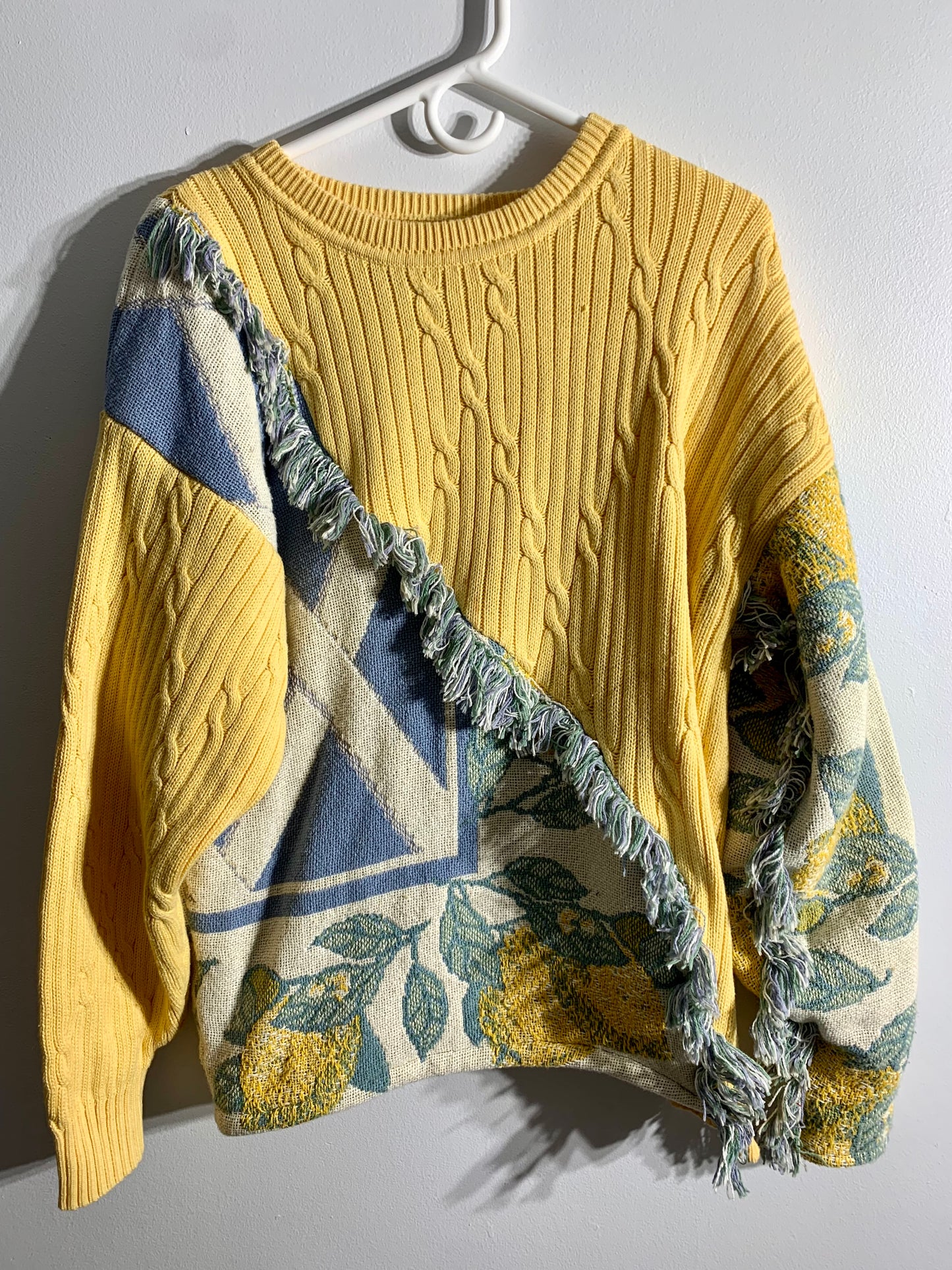 Hello yellow Lemon blanket sweater