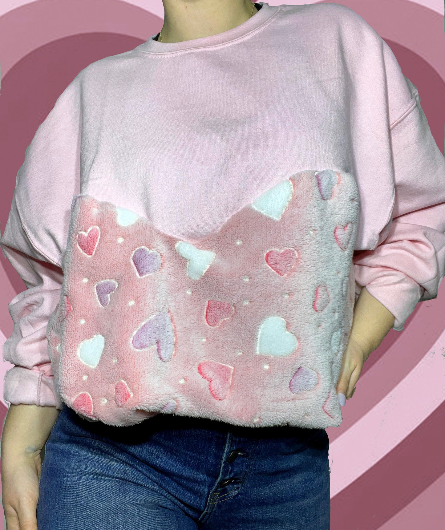 Glow in the dark Pink crewneck💖