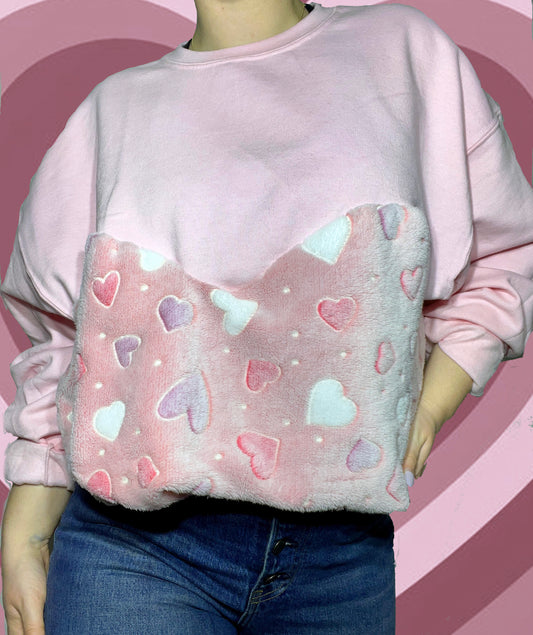 Glow in the dark Pink crewneck💖