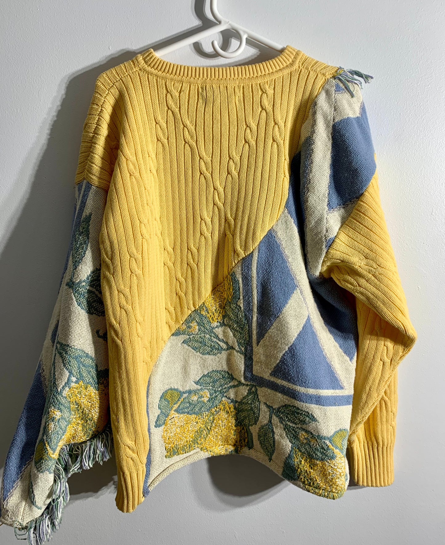 Hello yellow Lemon blanket sweater