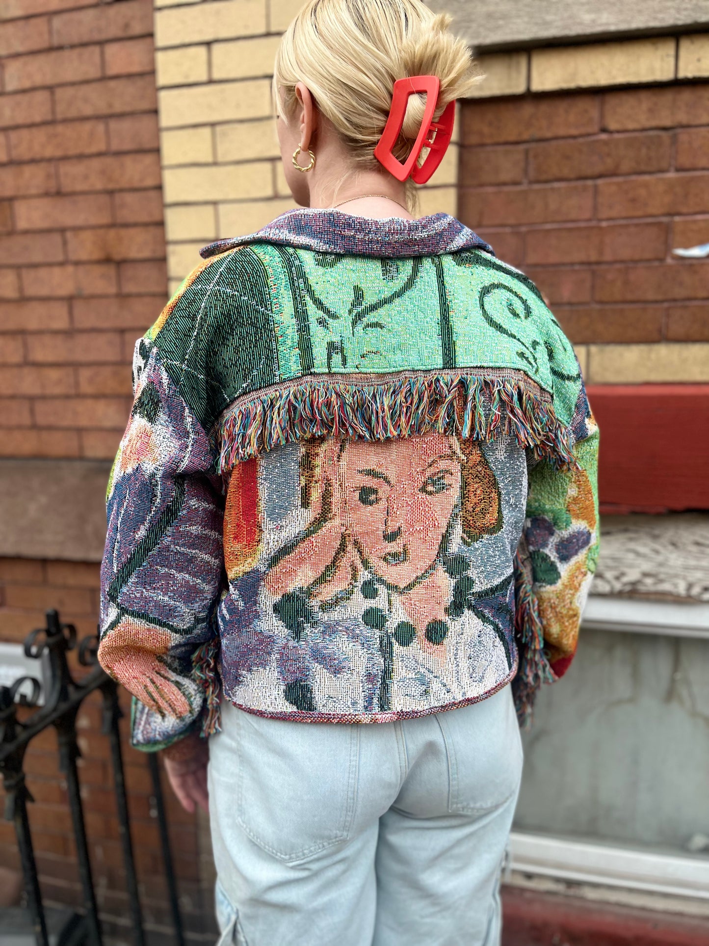 Matisse painting blanket jacket