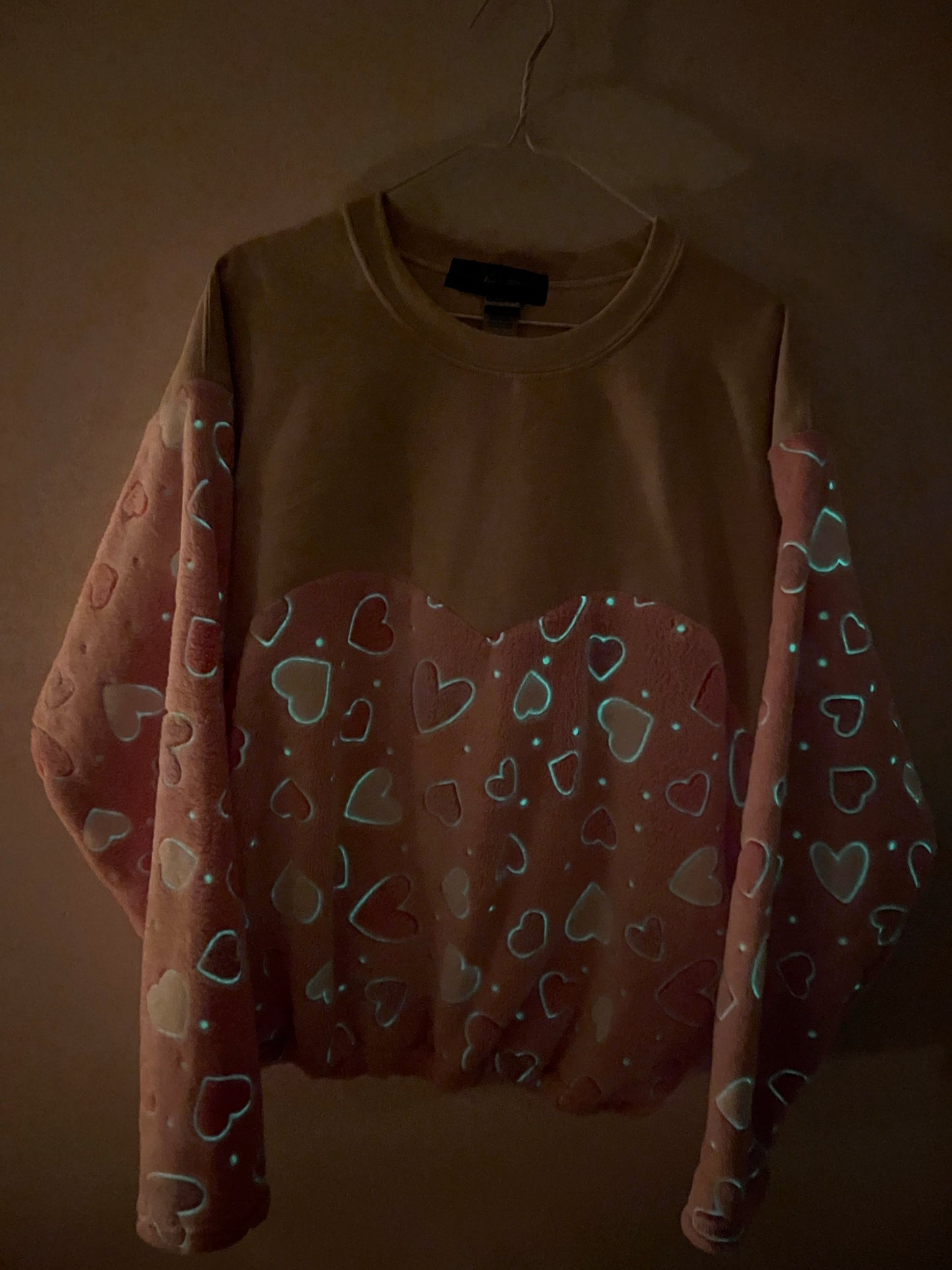 Glow in the dark Tan crewneck